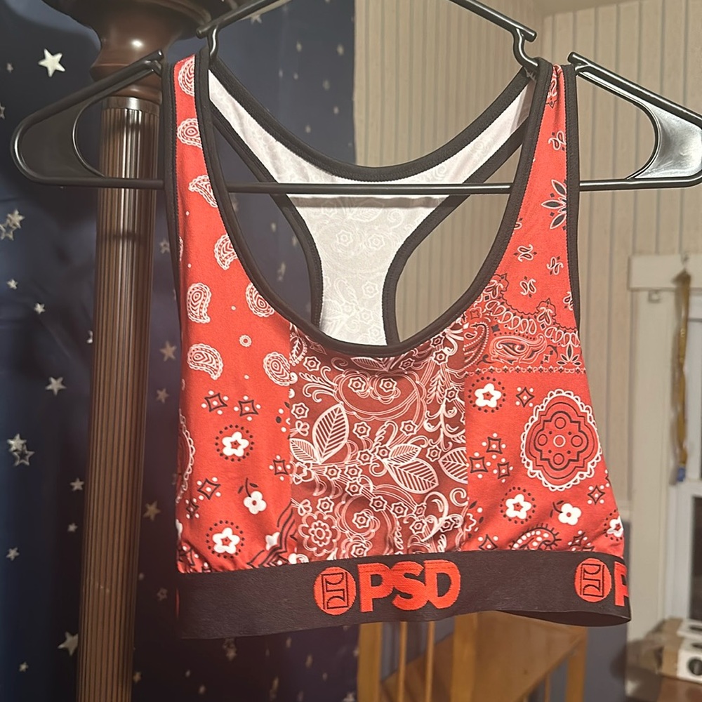 PSD bandana print bralette. Worn once.